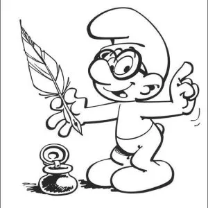 Desenho dos Smurfs para colorir 7