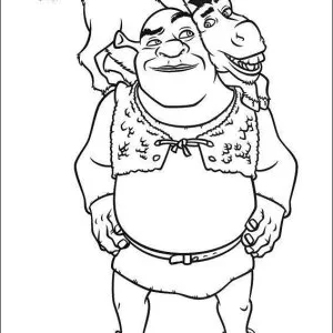 Desenho do Shrek para colorir 55