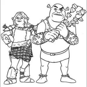 Desenho do Shrek para colorir 56