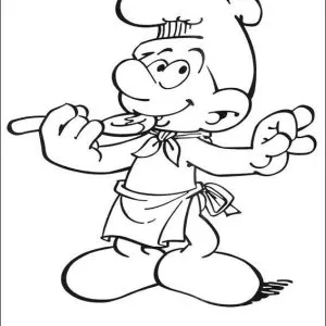 Desenho dos Smurfs para colorir 8