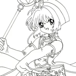 Desenho de anime para colorir 206
