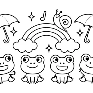 Desenho de sapo para colorir 19
