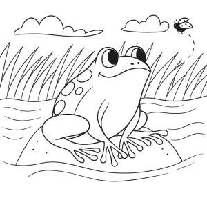 Desenho de sapo para colorir 25