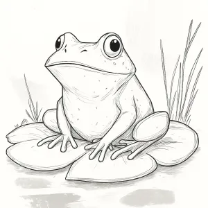 Desenho de sapo para colorir 26