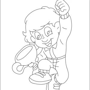 Desenho do Senninha para colorir 3