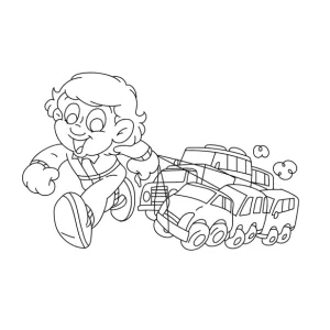 Desenho do Senninha para colorir 7
