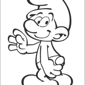Desenho dos Smurfs para colorir 11