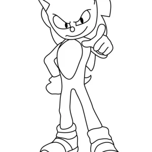 Desenho do Shadow the Hedgehog para colorir 7