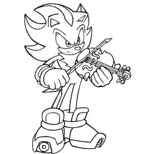 Desenho do Shadow the Hedgehog para colorir 8