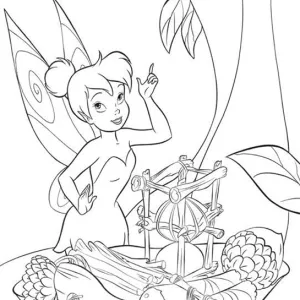 Desenho da Sininho para colorir 3