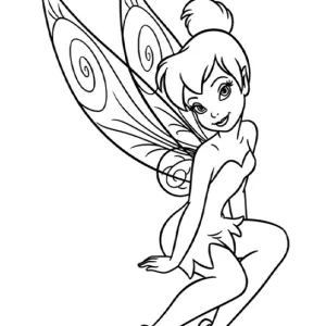 Desenho da Sininho para colorir 6
