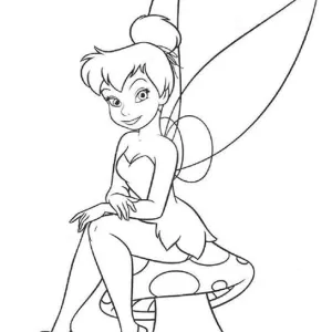 Desenho da Sininho para colorir 7