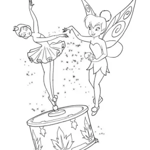 Desenho da Sininho para colorir 10