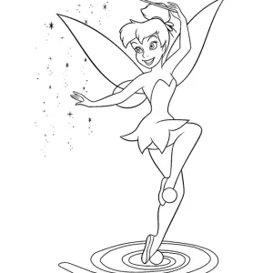 Desenho da Sininho para colorir 11