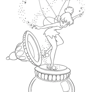 Desenho da Sininho para colorir 16