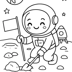Desenho do Sistema Solar para colorir 17