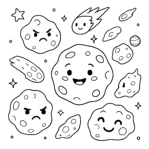 Desenho do Sistema Solar para colorir 18