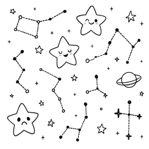 Desenho do Sistema Solar para colorir 19