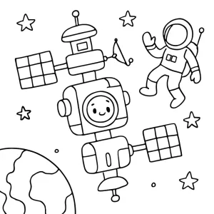 Desenho do Sistema Solar para colorir 24