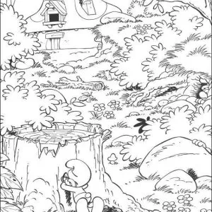 Desenho dos Smurfs para colorir 14