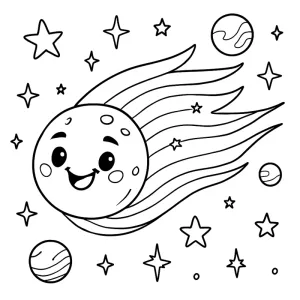 Desenho do Sistema Solar para colorir 25