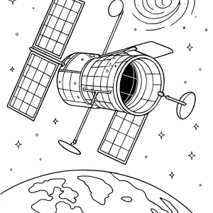 Desenho do Sistema Solar para colorir 34