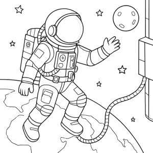 Desenho do Sistema Solar para colorir 38