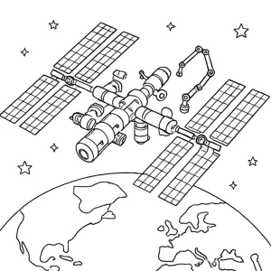 Desenho do Sistema Solar para colorir 39