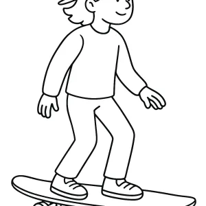 Desenho de skate para colorir 5