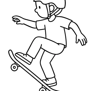 Desenho de skate para colorir 9