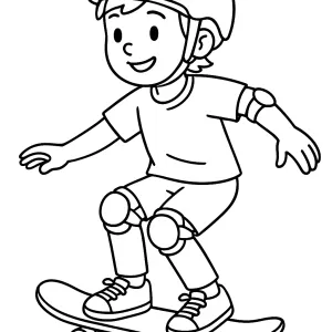 Desenho de skate para colorir 17