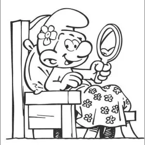 Desenho dos Smurfs para colorir 19