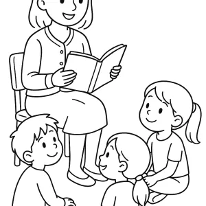Desenho de professor para colorir 1