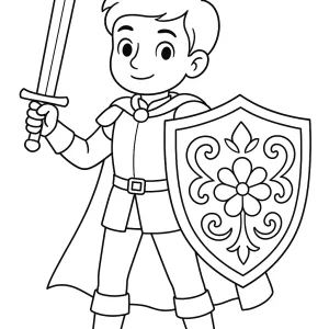 Desenho de príncipe para colorir 7
