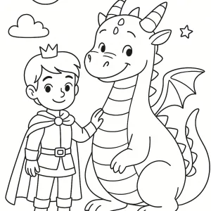Desenho de príncipe para colorir 9