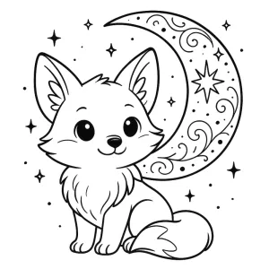 Desenho de raposa para colorir 1