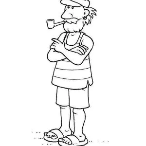 Desenho de profissão para colorir 26