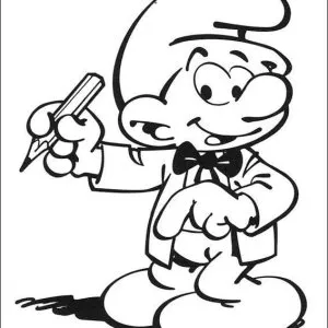 Desenho dos Smurfs para colorir 21