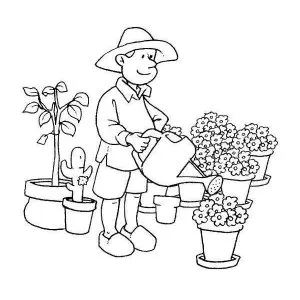 Desenho de profissão para colorir 32