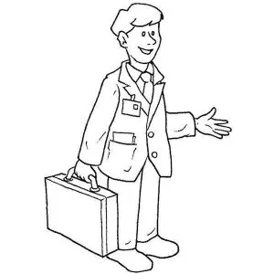 Desenho de profissão para colorir 35