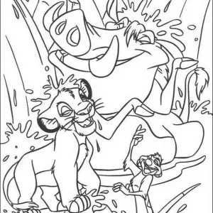 Desenho do Rei Leão para colorir 27