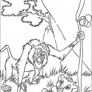 Desenho do Rei Leão para colorir 28