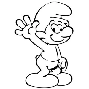 Desenho dos Smurfs para colorir 22