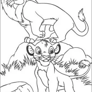 Desenho do Rei Leão para colorir 30