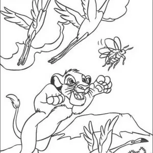 Desenho do Rei Leão para colorir 31