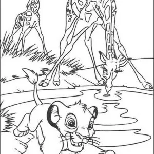 Desenho do Rei Leão para colorir 33