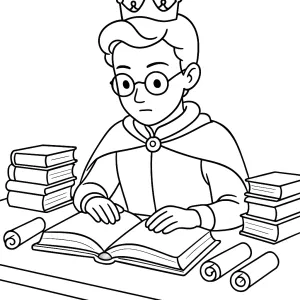 Desenho de príncipe para colorir 13