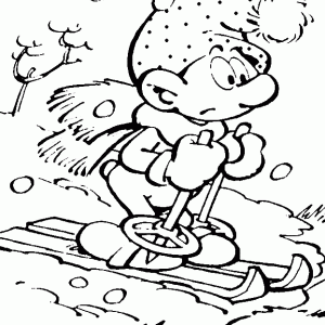 Desenho dos Smurfs para colorir 23