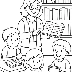 Desenho de professor para colorir 4