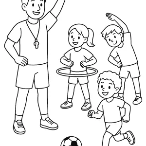 Desenho de professor para colorir 5